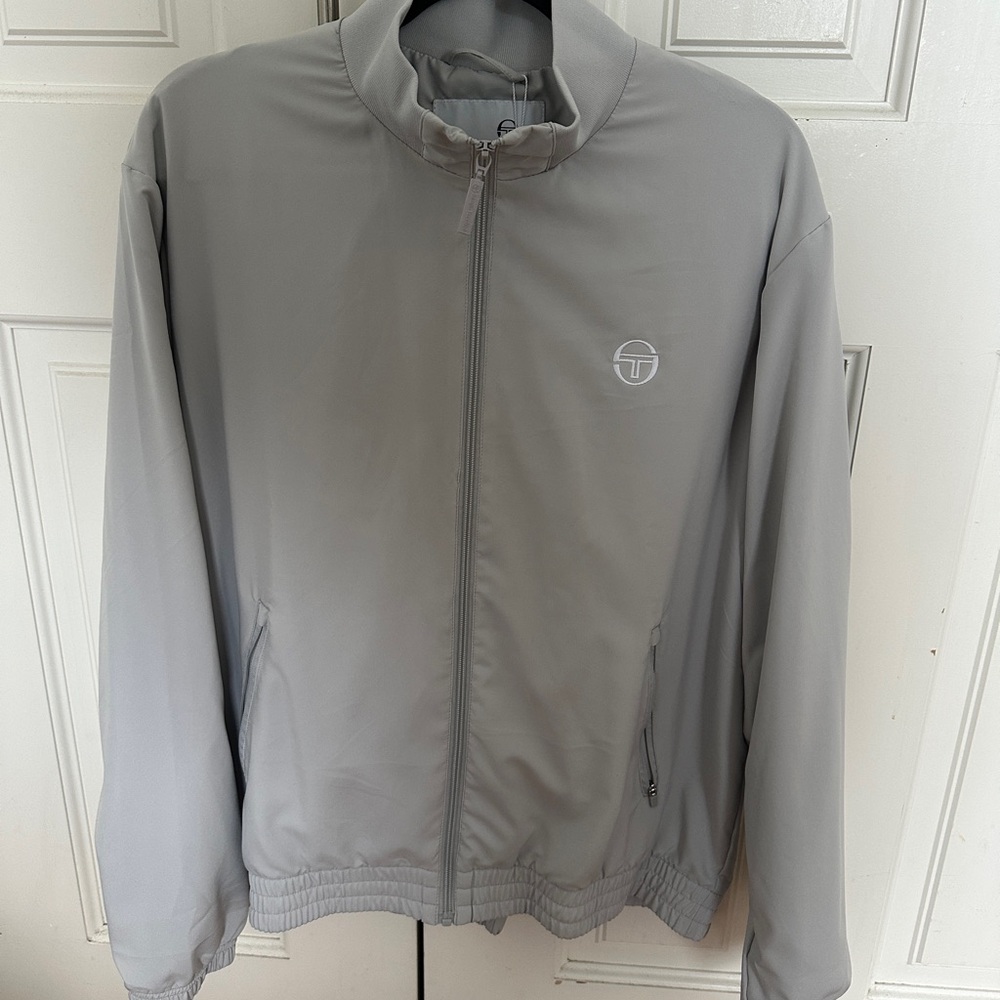 VTG Sergio Tacchini Light Gray Track Suit Brand New